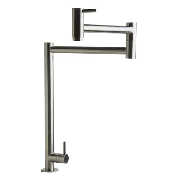 Alfi Brand Brushed SS Retractable Pot Filler Faucet AB5018-BSS - main